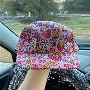 Floral Pink five panel Women's Hat